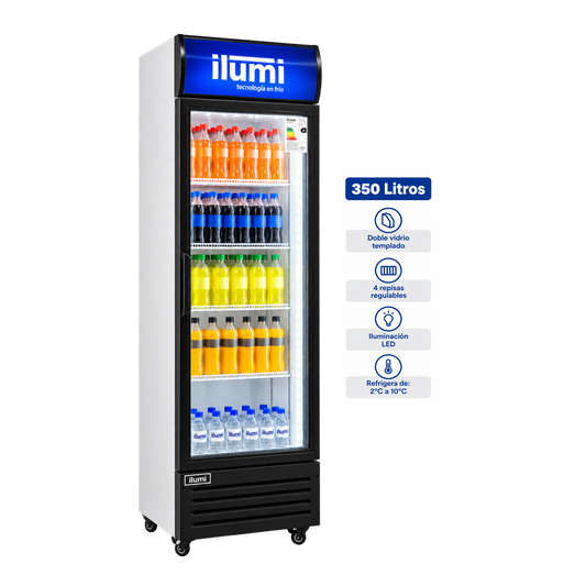 Visicooler Ilumi BC-3500BK 350 LT.