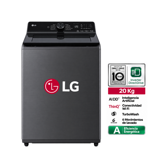 Lavadora LG 20Kg WT20PBTX