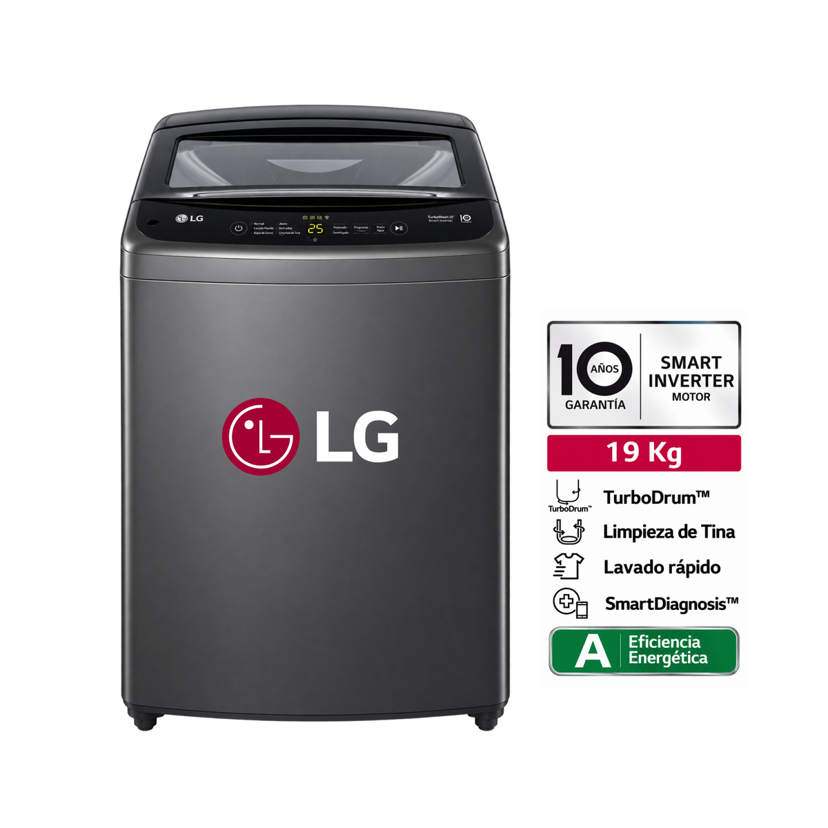 Lavadora LG 19Kg WT19BVTB