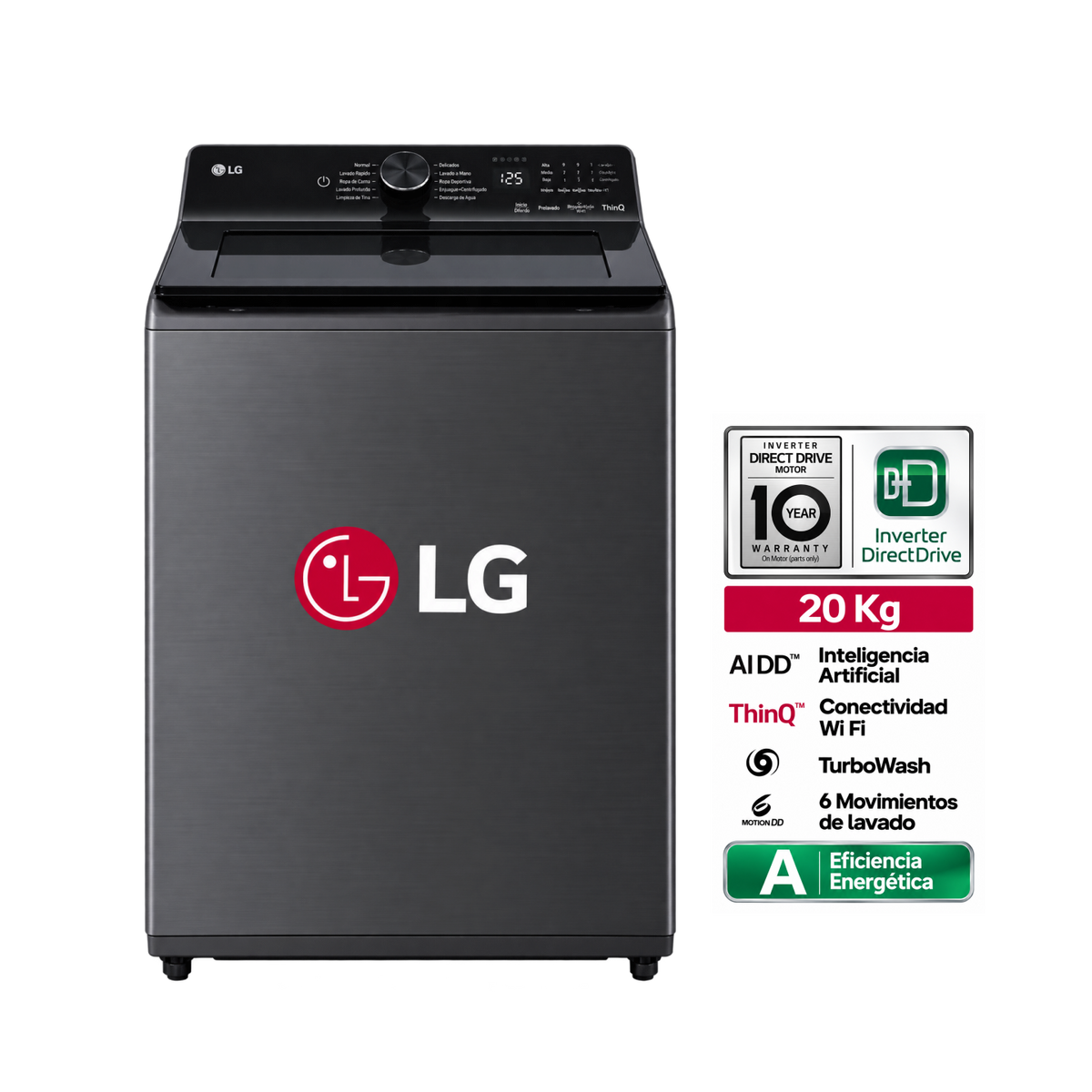 Lavadora LG 20Kg WT20PBTX