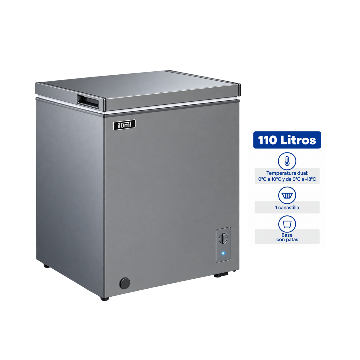 Congeladora Ilumi TFI-1100DG 110 LT.